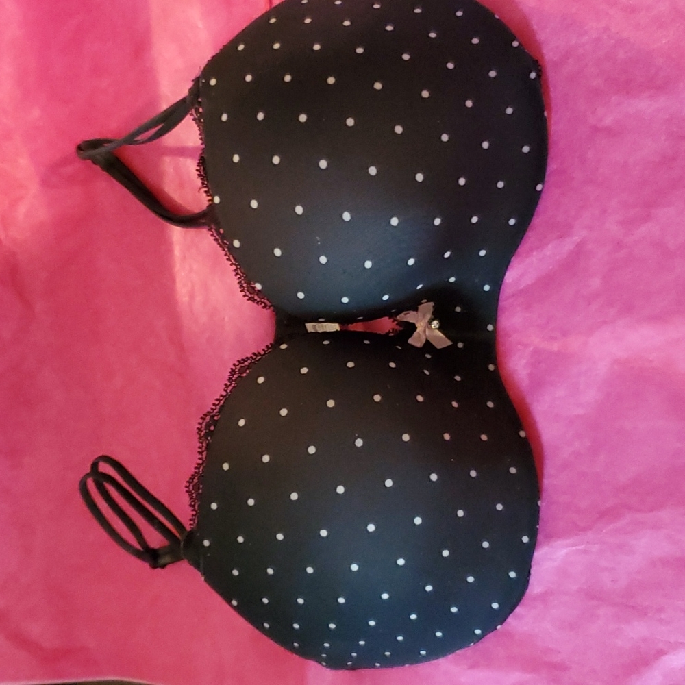 32DD VS Padded Demi Polka-dot Bra